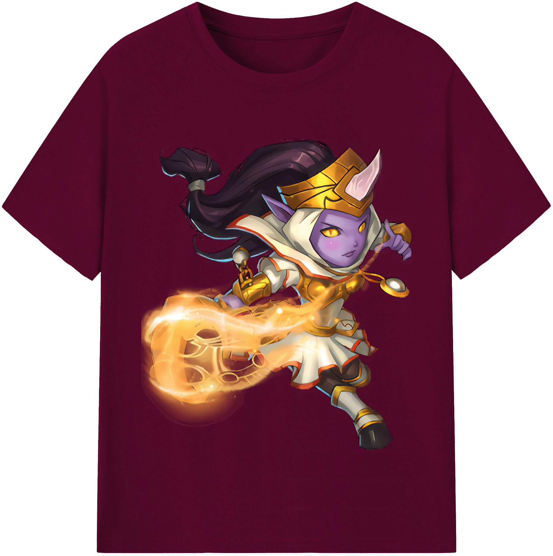 （画像用） リーグ・オブ・レジェンド League of Legends LOL レディースカジュアルプリントTシャツ（綿100％）